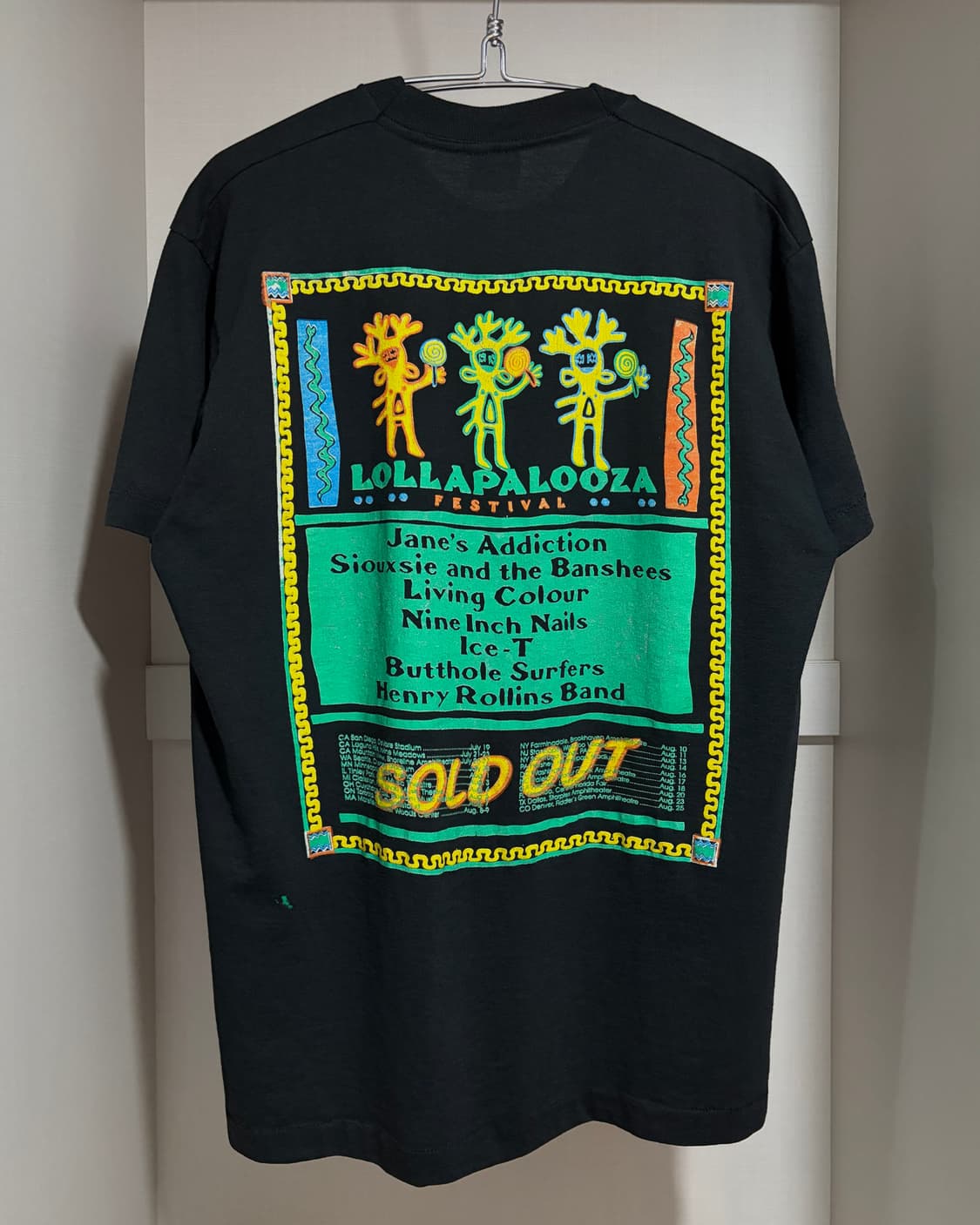 빈티지 90s First Lollapalooza 롤라팔루자 밴드 티셔츠 상품이미지3
