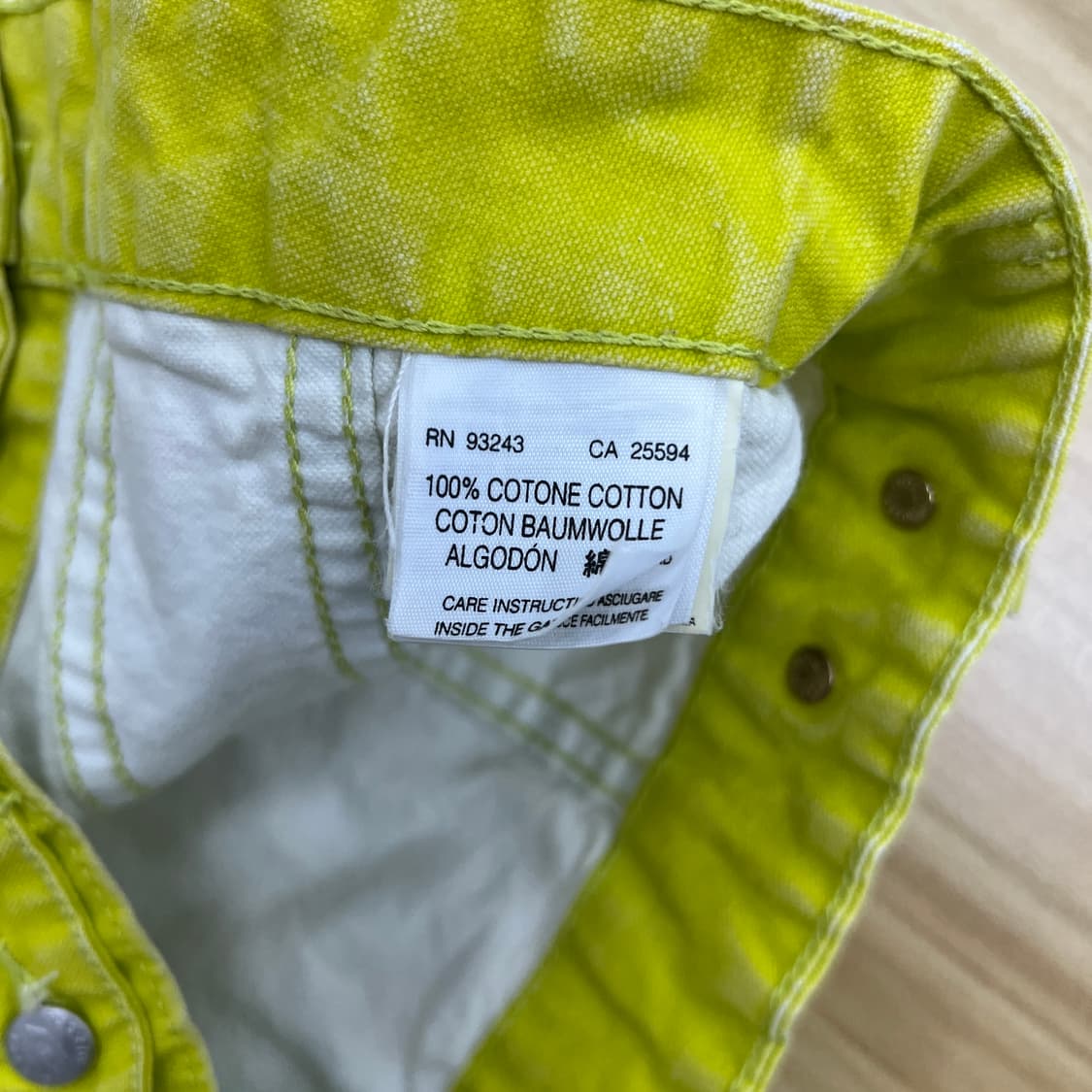 Diesel 디젤 옐로우 데님 트러커 자켓 M 상품이미지8