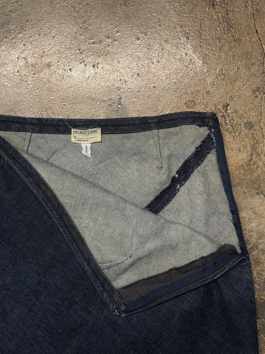 27-28inch ) HELMUT LANG Raw Denim Skirt 상품이미지1