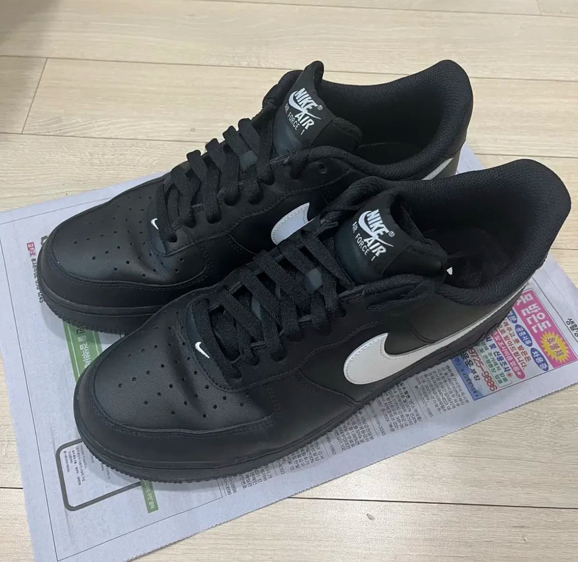 나이키 에어포스1 로우 검흰 (285mm) 상품이미지2