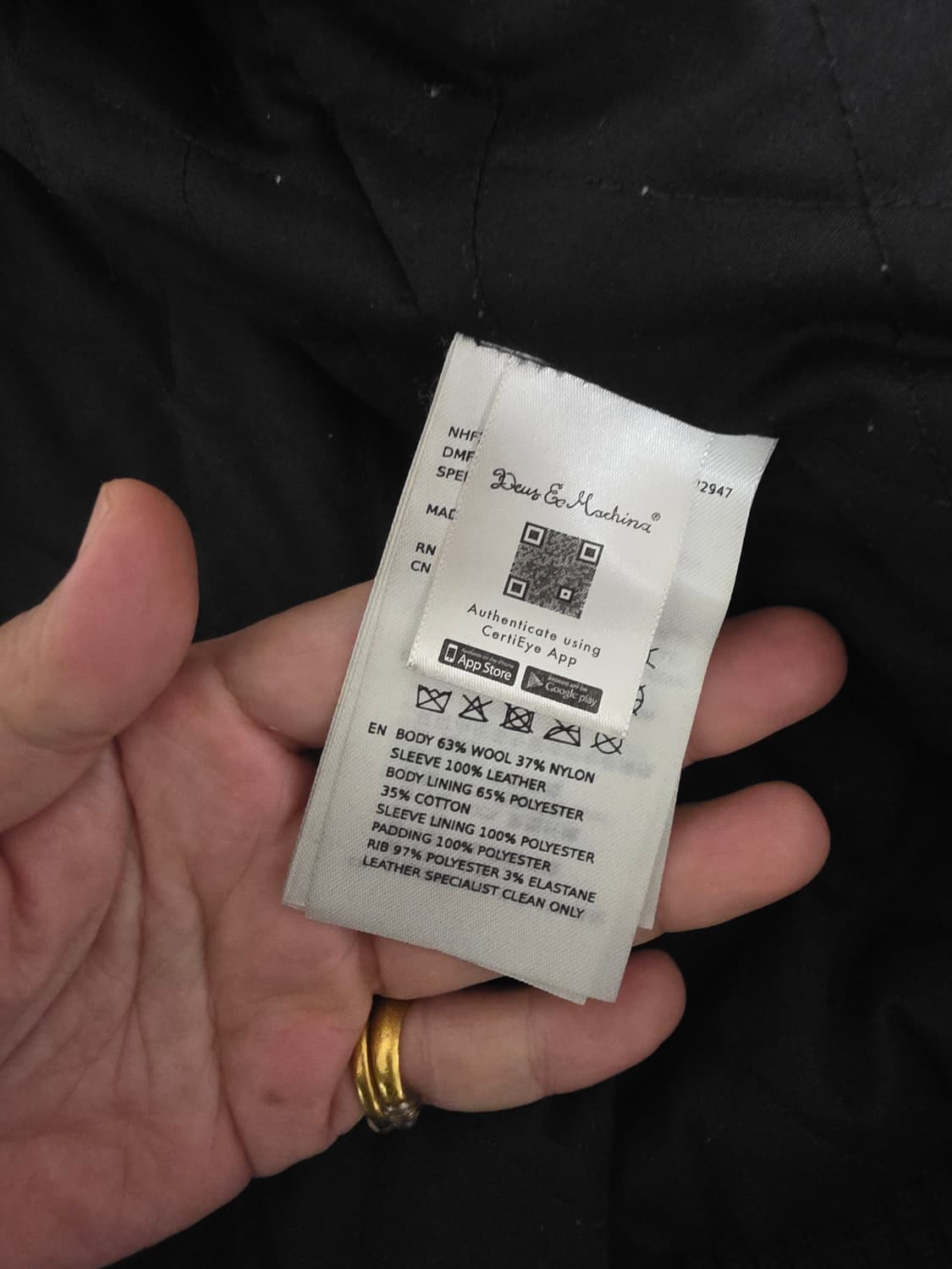 데우스ex마키나 소가죽 바시티자켓 상품이미지4