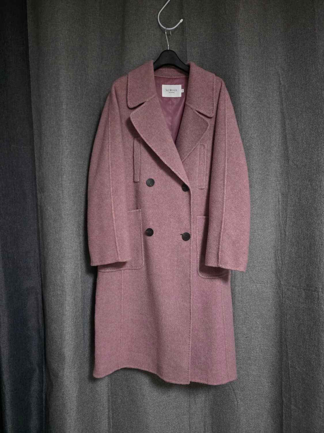 쏘울 라쿤 호주울 프리미엄 더블코트 상품이미지1