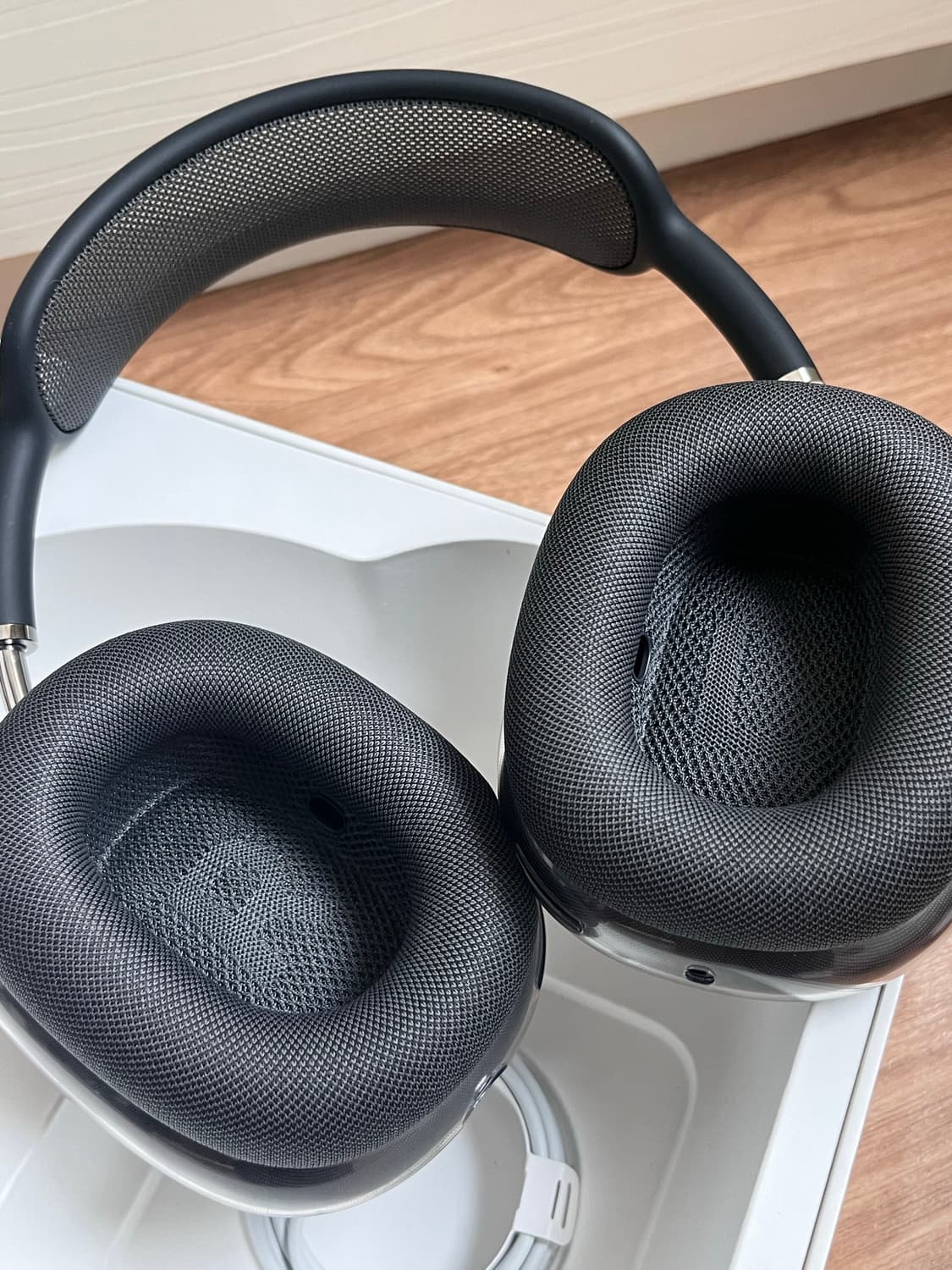 에어팟맥스 미드나이트 풀박스 S급(실착 3회) 상품이미지3