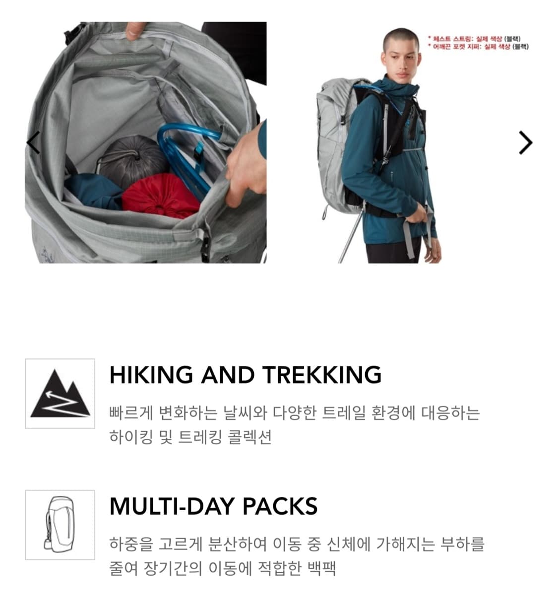 아크테릭스 에어리어스 45 남성 백팩 상품이미지5