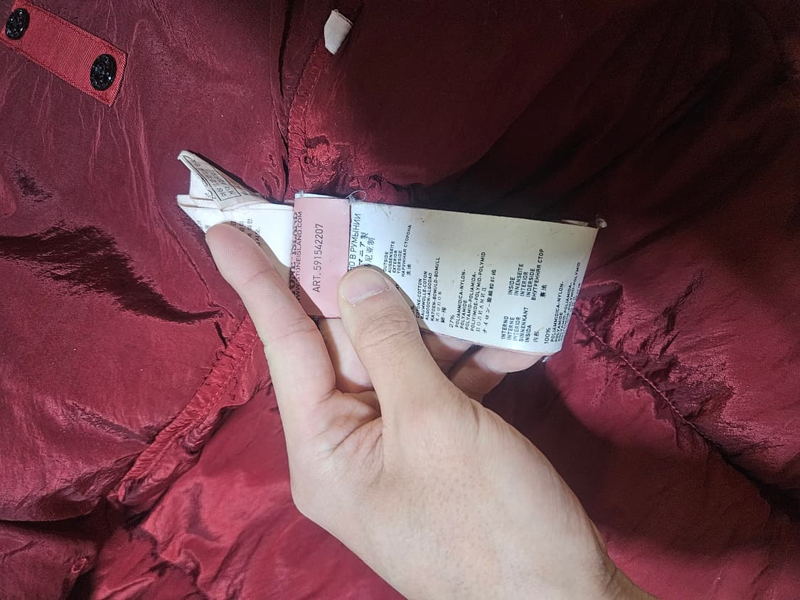 정품) 스톤아일랜드 라이트 써모 코튼 구스다운 패딩 상품이미지5