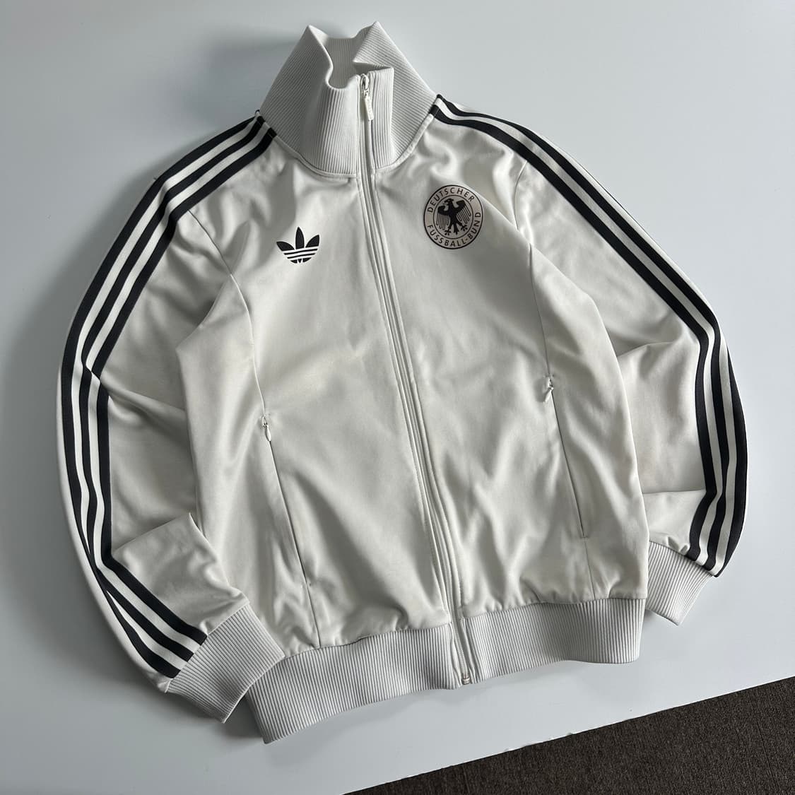 Adidas 아디디스 독일 베켄바우어 화이트 트랙탑 져지 상품이미지1