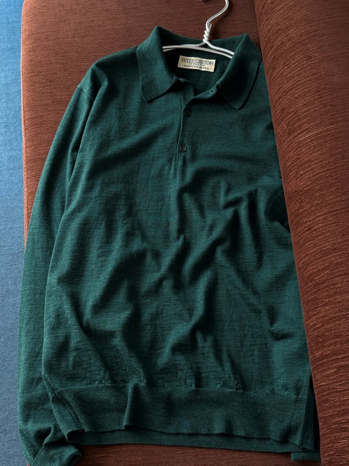 Superfinemerino wool polo knit  상품이미지9