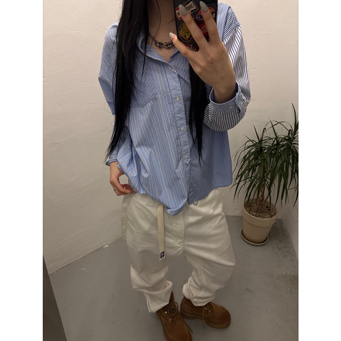 BEAMS BOY Cotton Crazy BD Shirt 상품이미지4