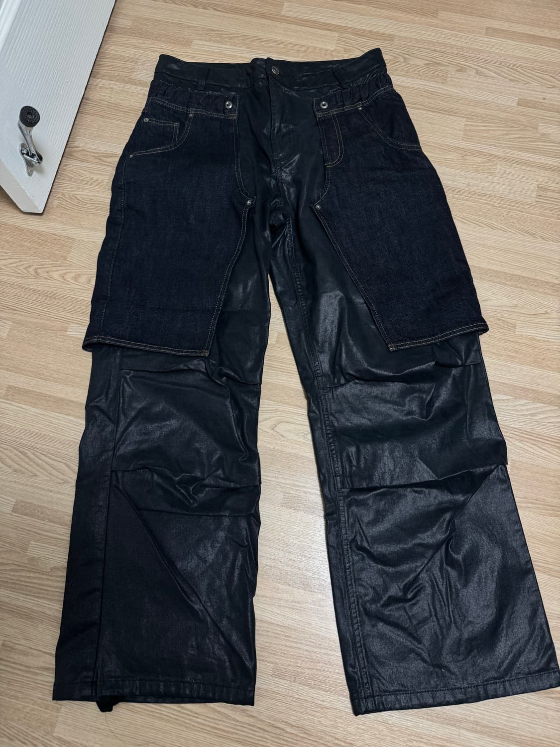 앤더슨벨 자라 컴바인드 레이어드 진 블랙 42사이즈 상품이미지1