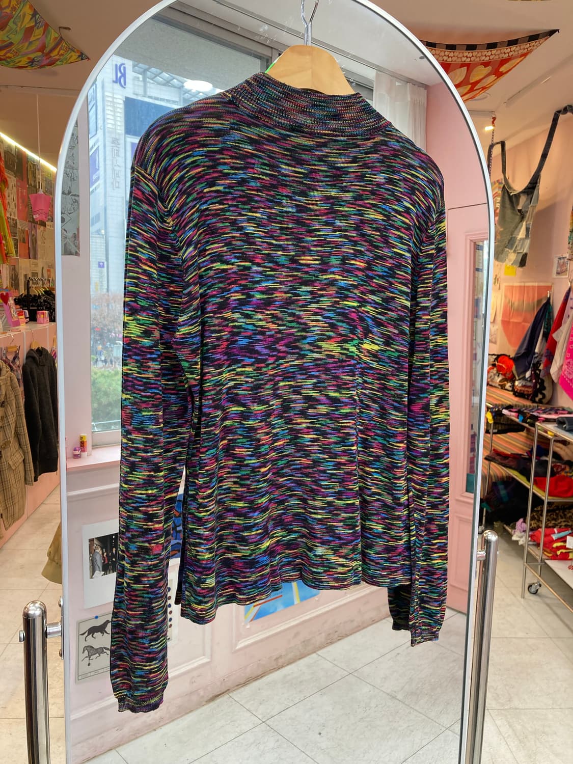 홀로그램 매직아이 그래픽 니트 상품이미지5