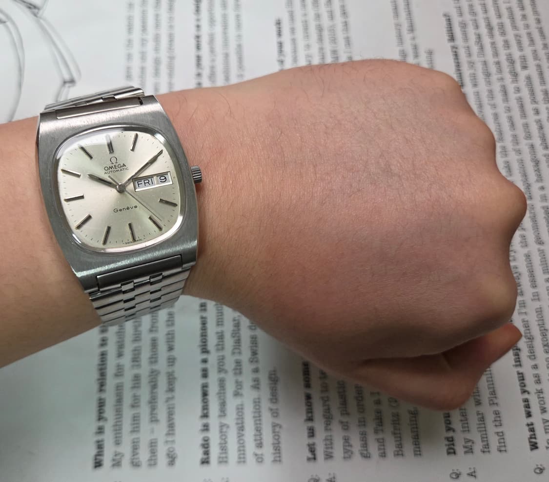 레어] 빈티지 오메가 제네브 테레비 점보 순정 실버판 브레이슬릿 ver. 상품이미지8