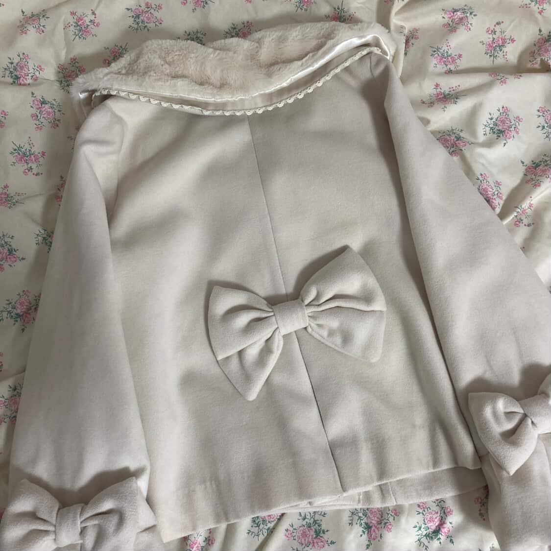 화이트 숏코트 라떼갸루 히메갸루 빈티지 핀터 로걀 양지뢰 양산형 지뢰계 상품이미지2