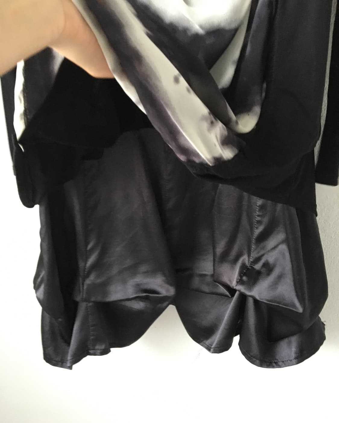 Dyed drape cardigan layered sleeve 상품이미지7