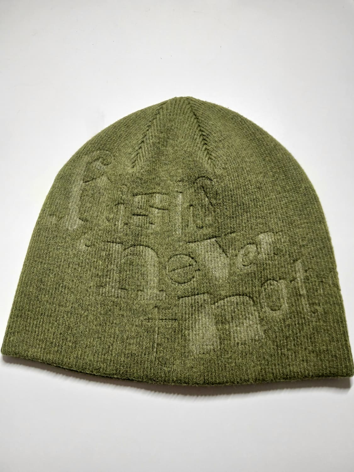 디스이즈네버댓 비니 Debossed No Cuff Beanie Olive 상품이미지1