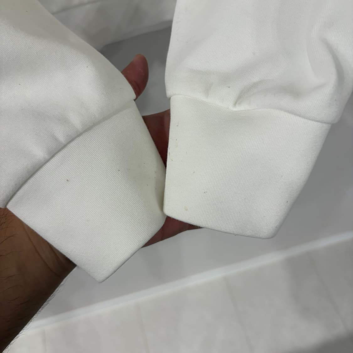 아디다스 화이트 후드 집업 상품이미지5