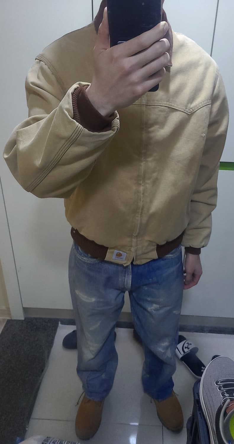 (XL) 칼하트 J13 산타페 베이지 봄버 자켓 상품이미지1