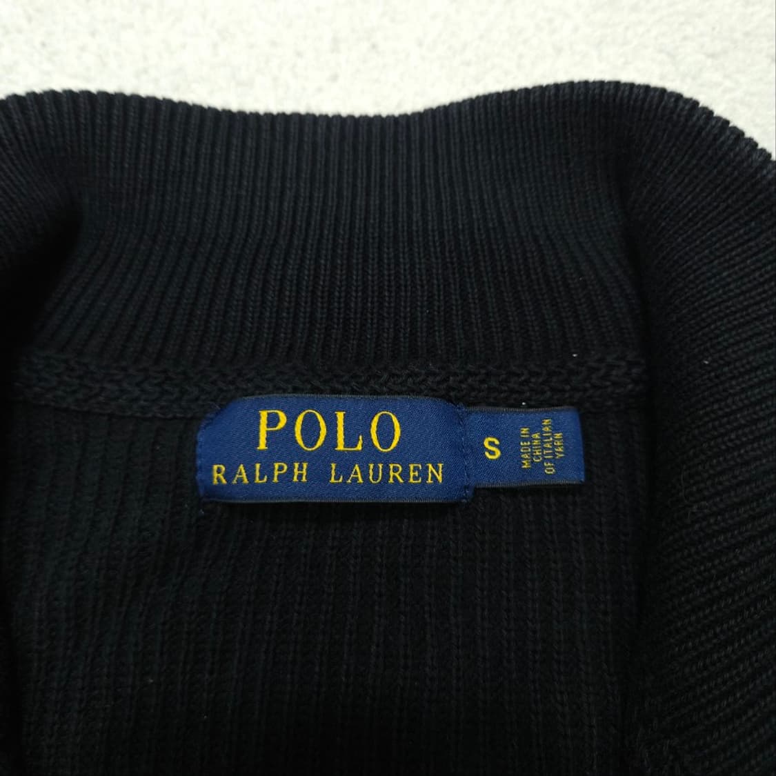폴로 랄프 로렌 신형 니트 집업 S 블랙 상품이미지5