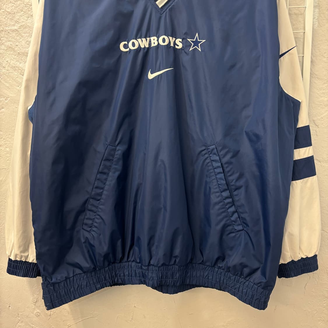 90s 나이키 X NFL 댈러스 카우보이스 네이비 리버시블 웜업 XL 상품이미지4
