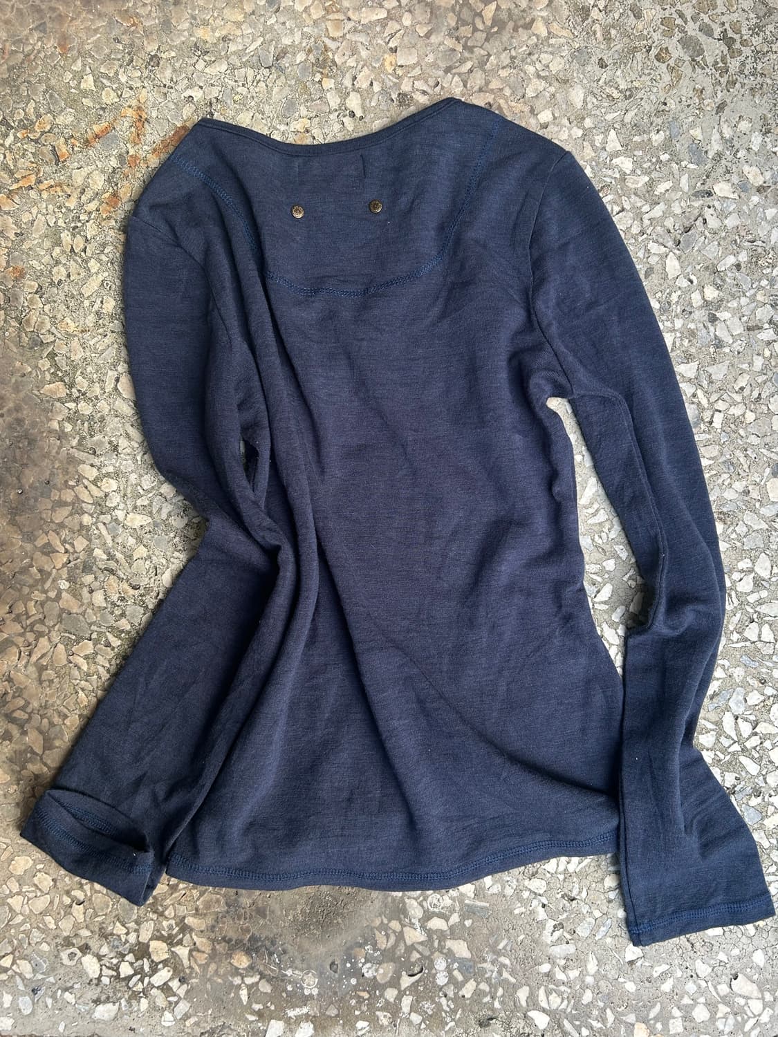 2000s Ozz on 오즈온 오리엔탈 네이비 롱슬리브 상품이미지3