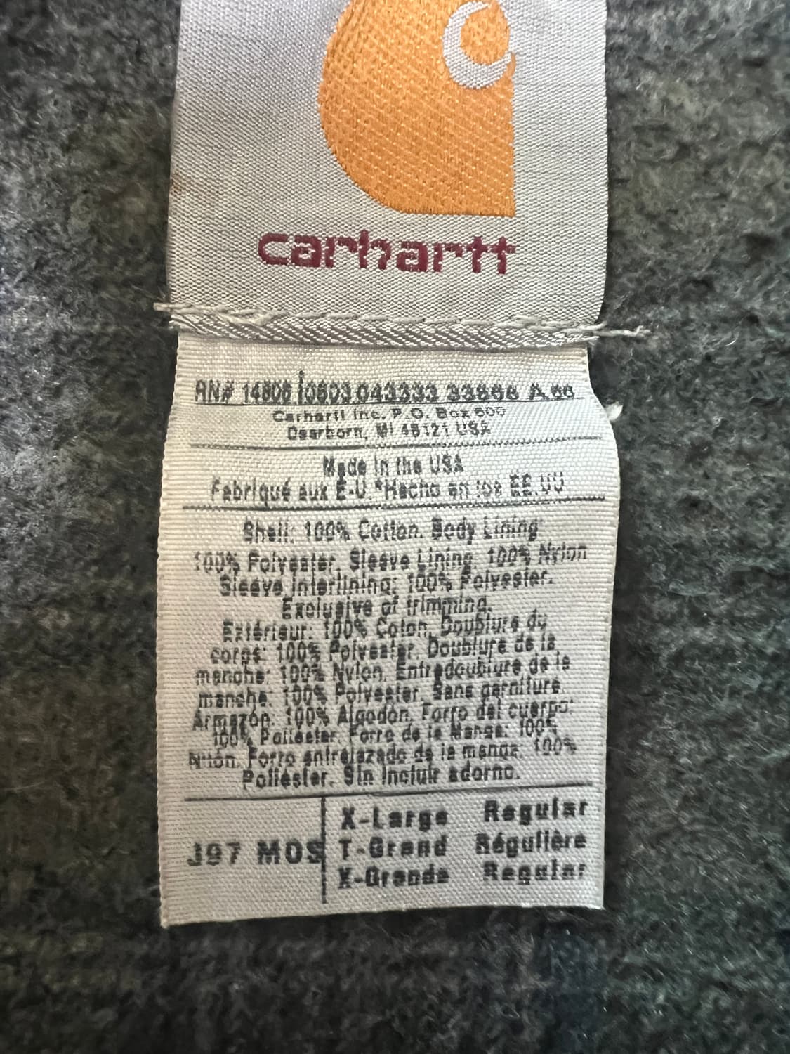 칼하트 디트로이트 J97 MOS (모스그린) 상품이미지5