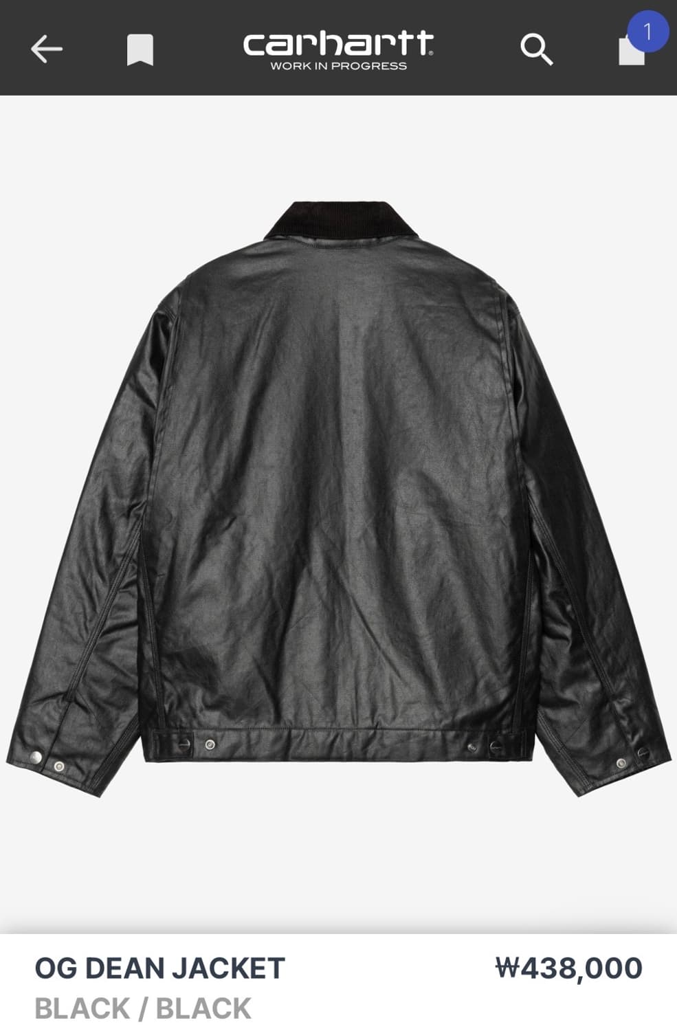 칼하트 og 딘 자켓 상품이미지3