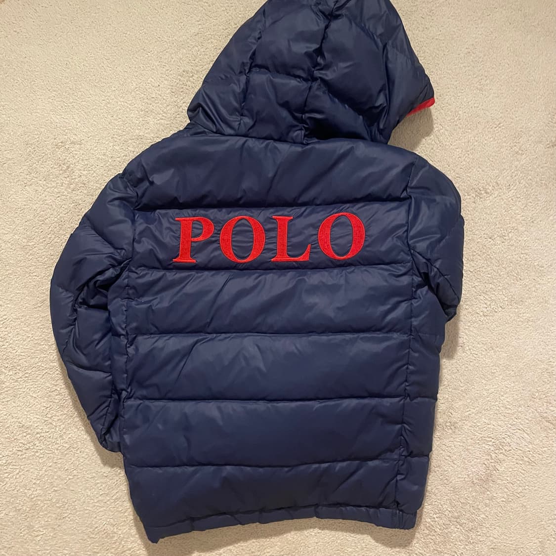 폴로 스몰 레드포니 성조기 경량패딩 상품이미지3