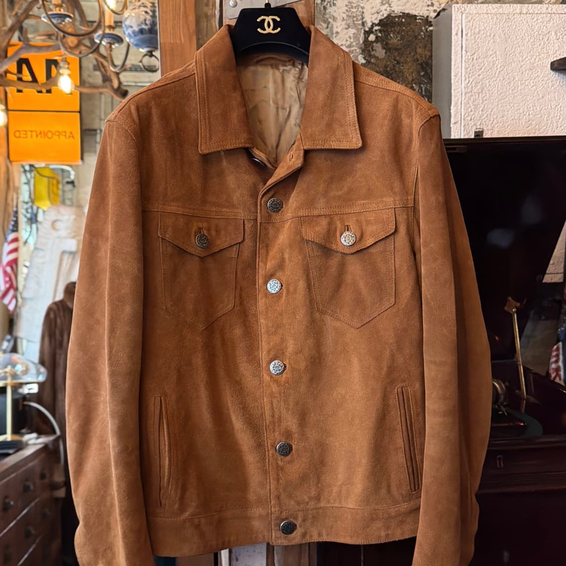 이태리 Brian Dales 레더 스웨이드 자켓 상품이미지1