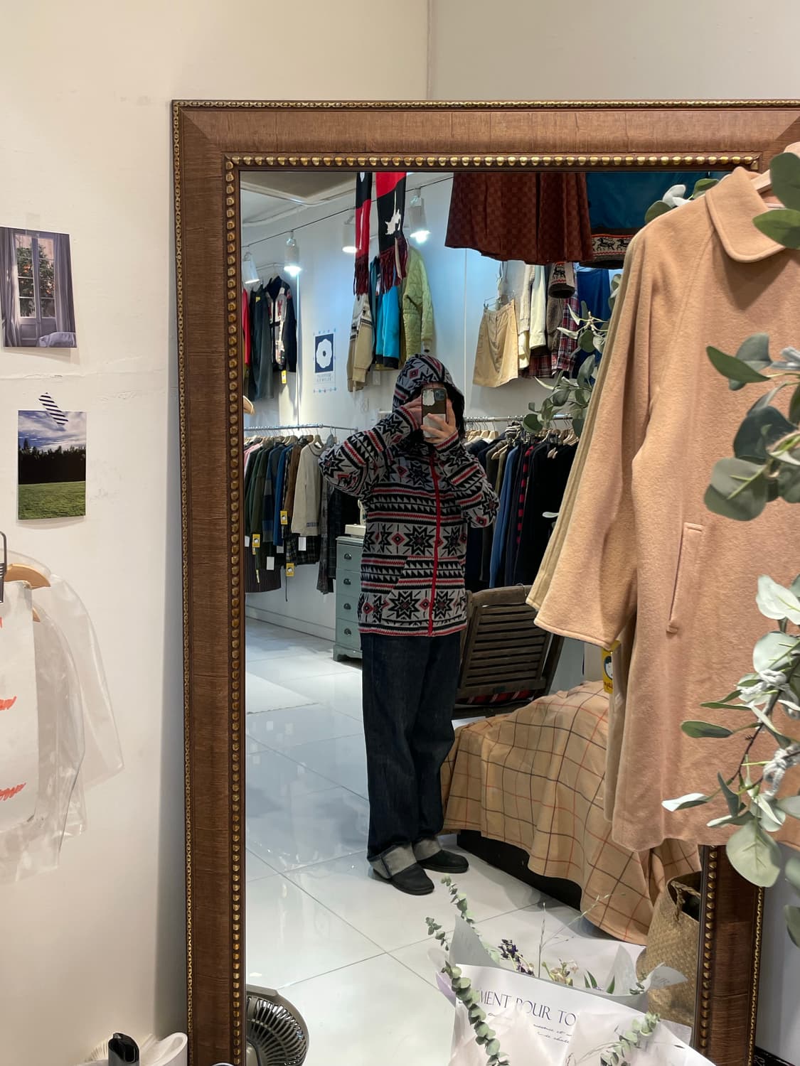 컬럼비아 눈꽃나바호 플리스 후드집업 상품이미지4