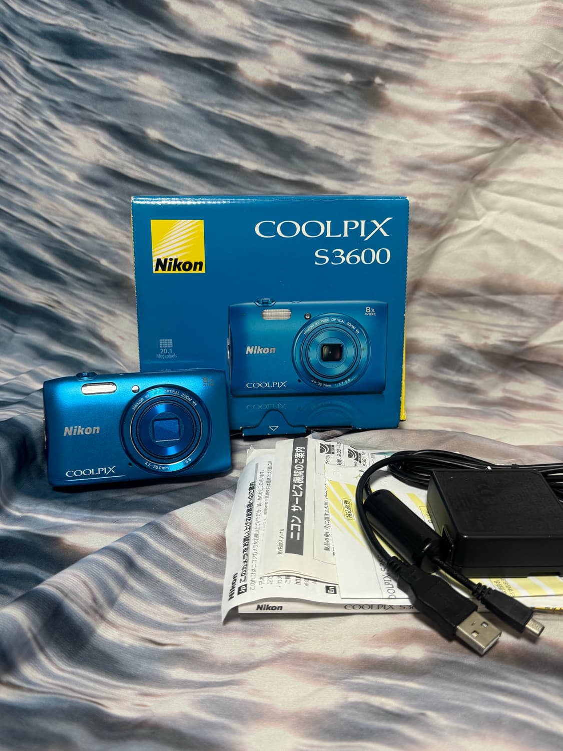 니콘 coolpix s3600 카메라 블루🌊🐳🤍/초미품 풀박✨ 상품이미지2