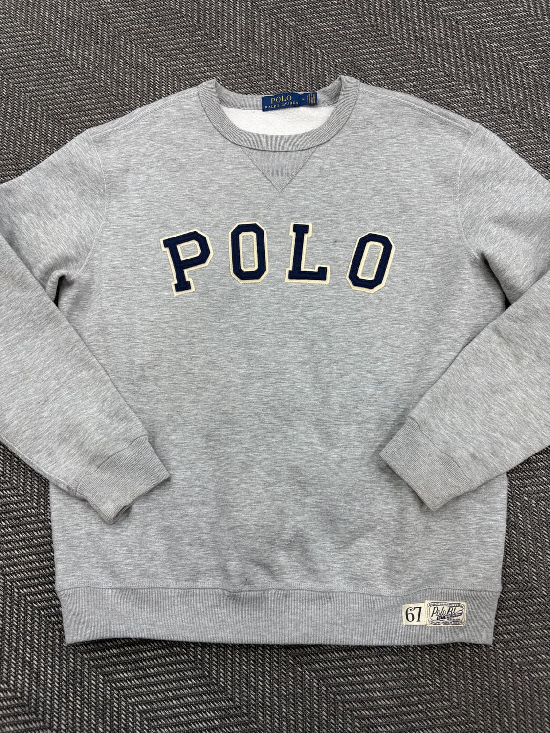 폴로 맨투맨 그레이 상품이미지2