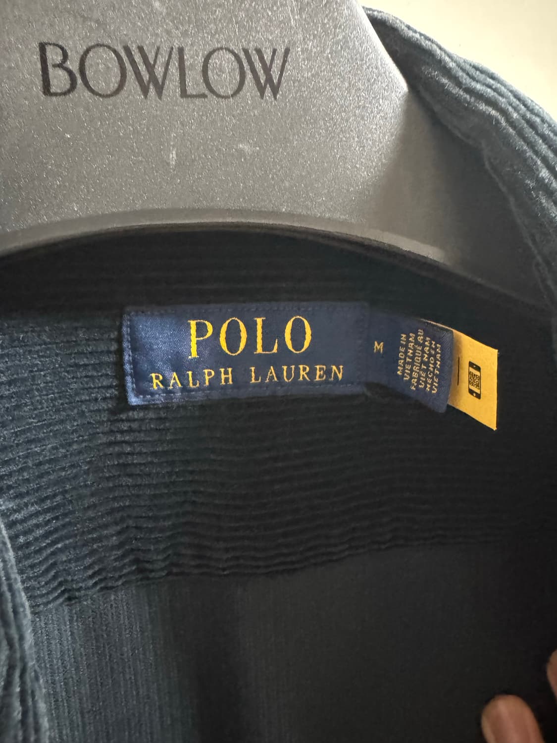 폴로 랄프로렌 25FW 코듀로이 집업 셔츠 자켓 네이비 상품이미지4