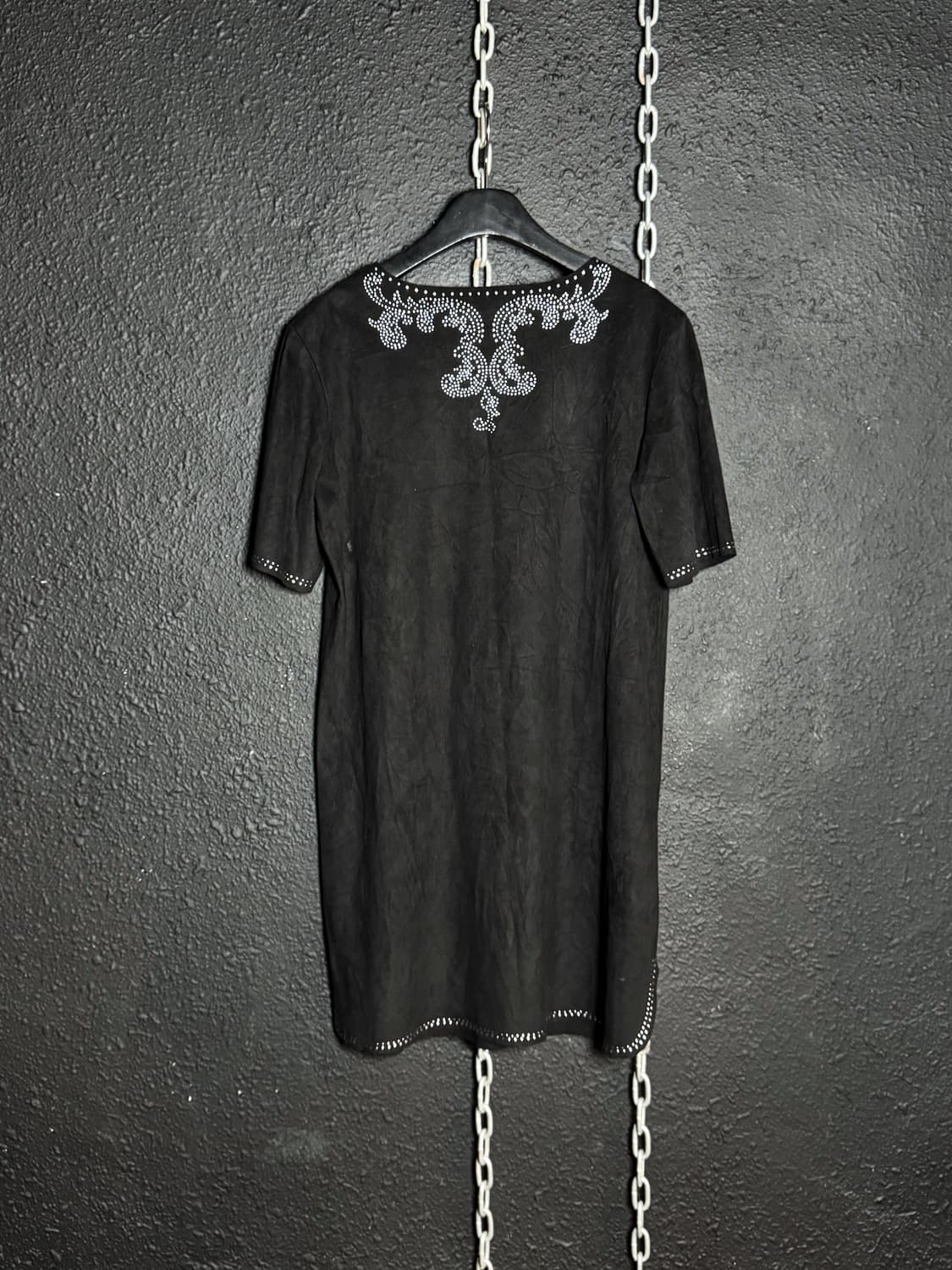 Black suede tunic t-shirt 상품이미지4