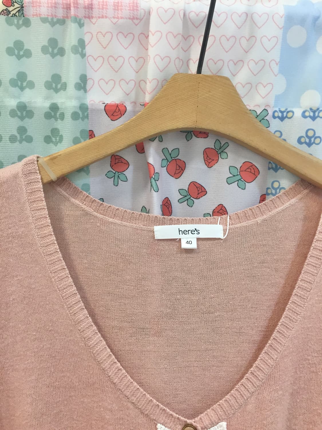 로맨틱갸루 코랄핑크 가디건 🍑🧁 상품이미지5