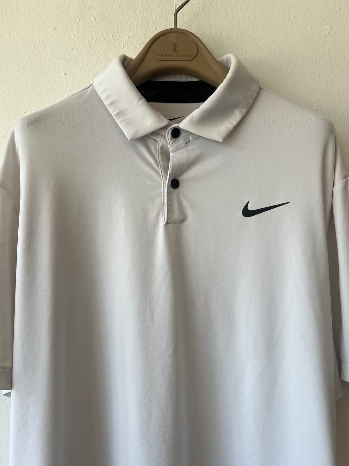 나이키 남성 아이보리 기능성반팔티셔츠 카라티셔츠 상품이미지1