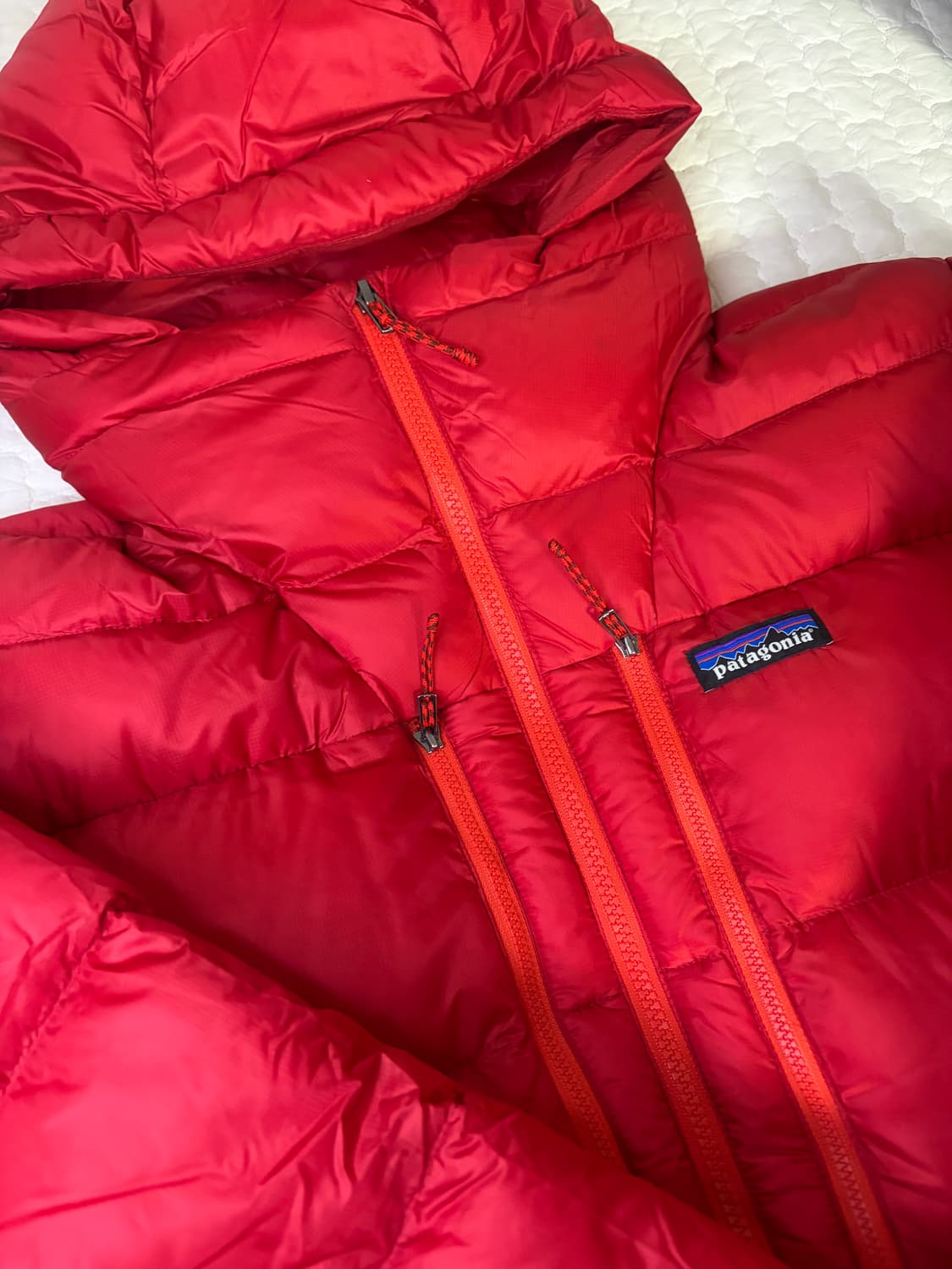파타고니아 피츠 로이 다운 후디 아마니타 레드 M size 새상품 상품이미지2
