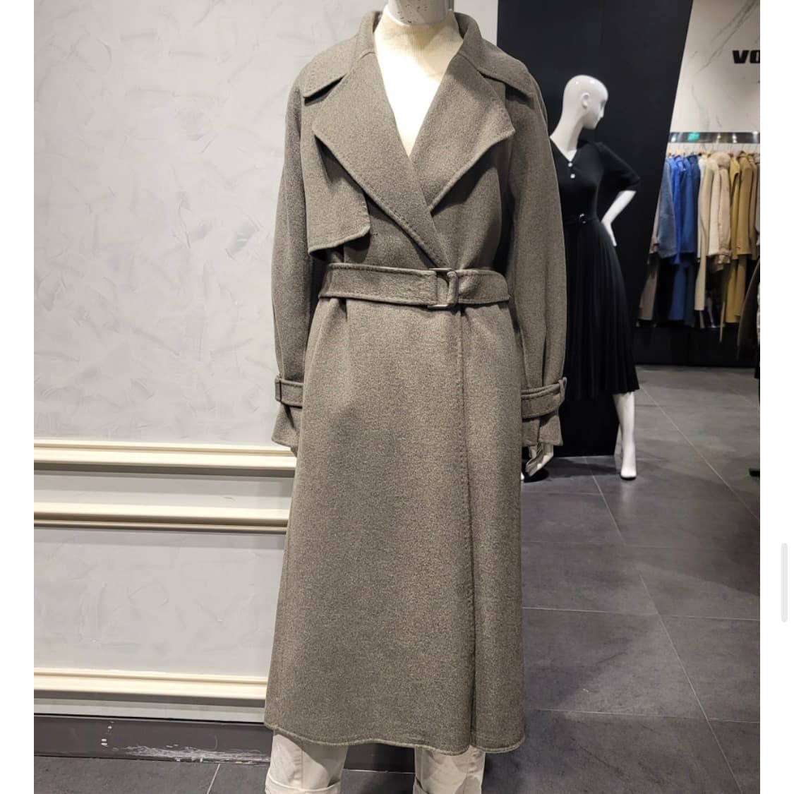보브 울 블랜드 트렌치스타일 롱코트 상품이미지3