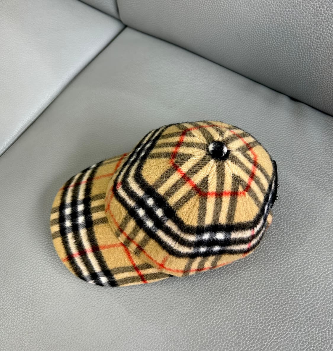 버버리 체크 울 볼캡 상품이미지3