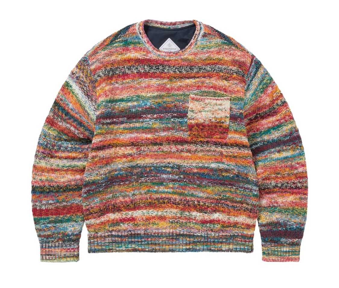 디스이즈네버댓 x 고어텍스 리버시블 니트 크루 네이비 상품이미지1