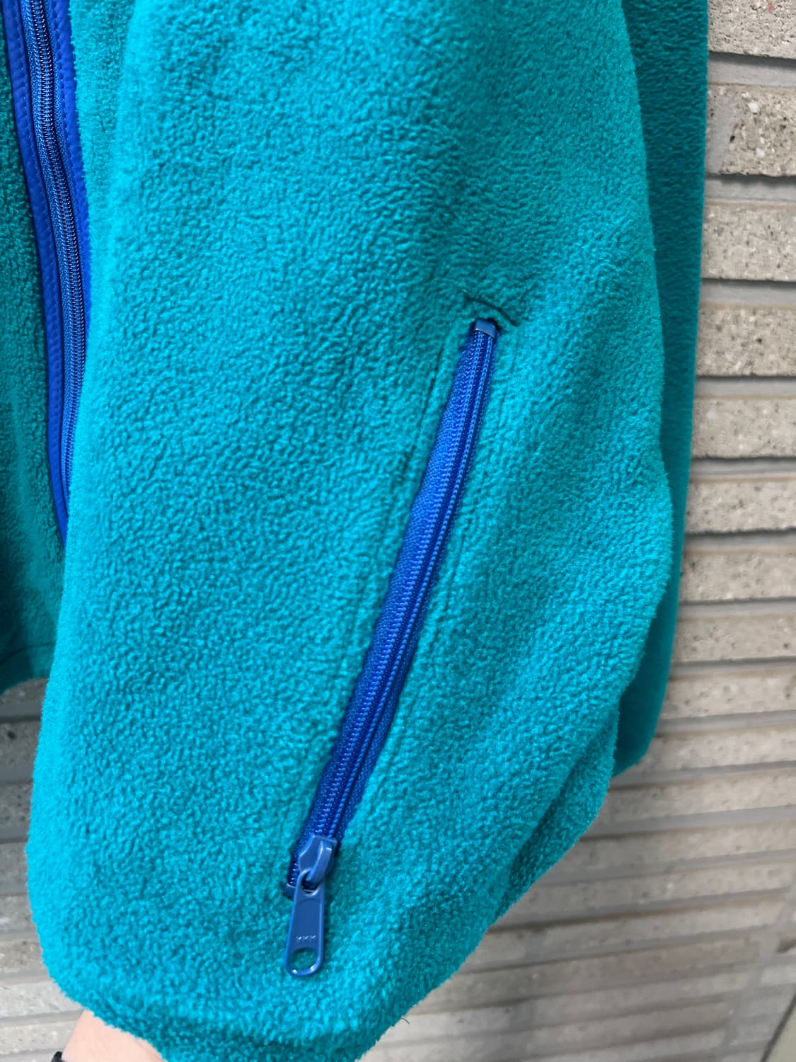 [XL]L.L.Bean 엘엘빈 Made in USA 블루그린 플리스 자켓 상품이미지4