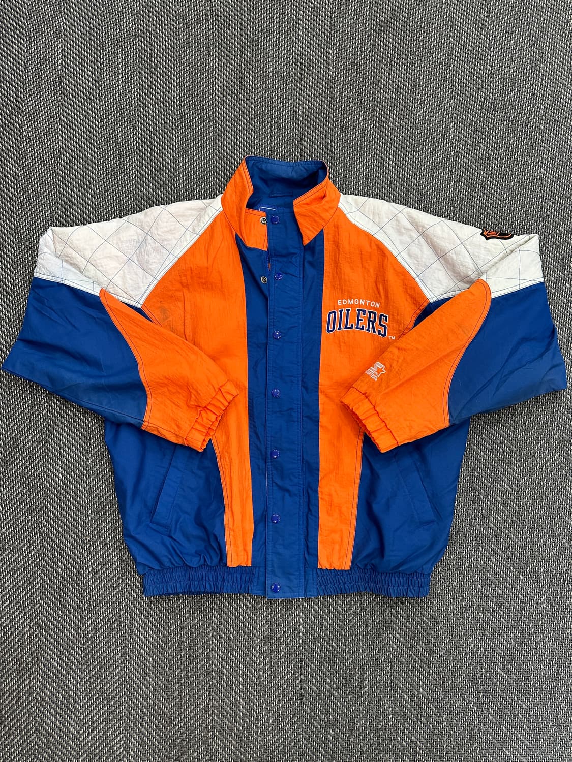 스타터 올드스쿨 에드먼턴 오일러스 바람막이 자켓 상품이미지1