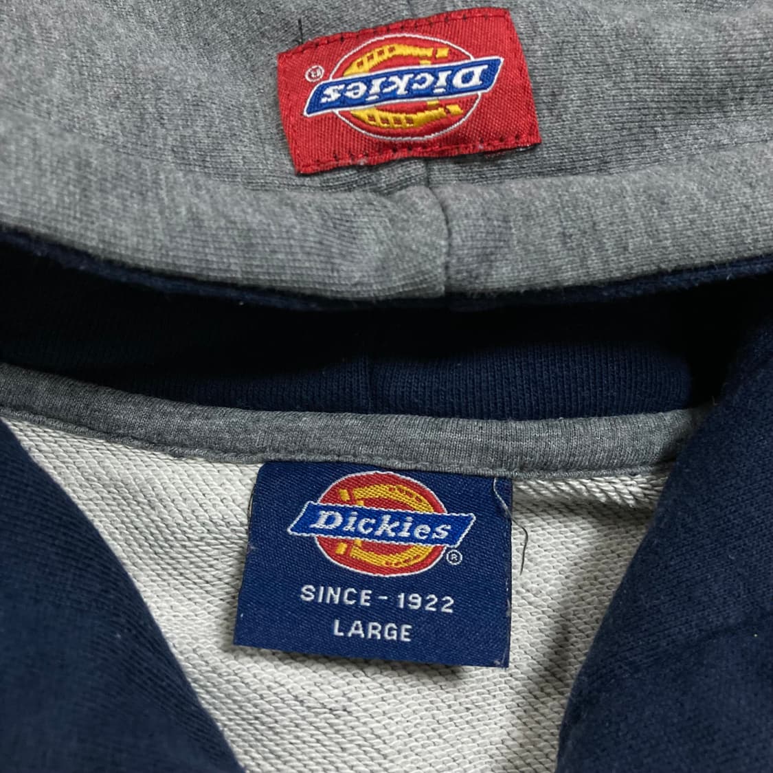 디키즈 스몰 로고 그레이 컬러 후드 집업 상품이미지4