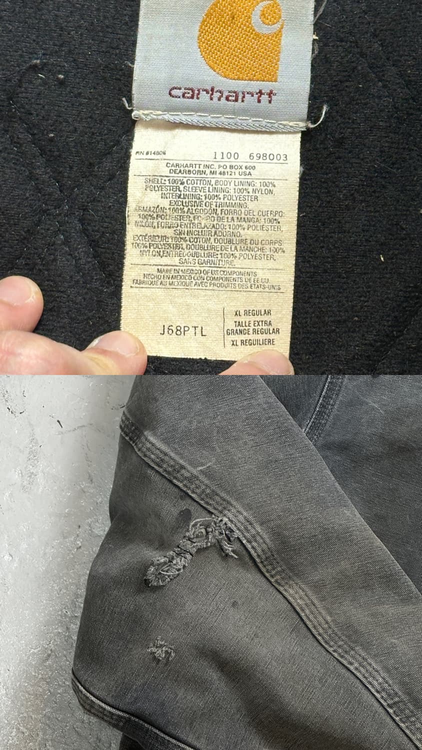 00's OG 칼하트 J68 PTL 칼하트 액티브 J130 상품이미지8