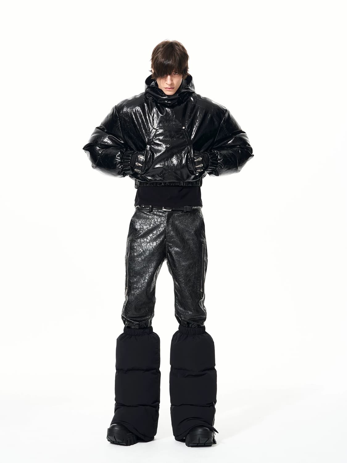 Opium Shadow Gloss Cropped Jacket 상품이미지5