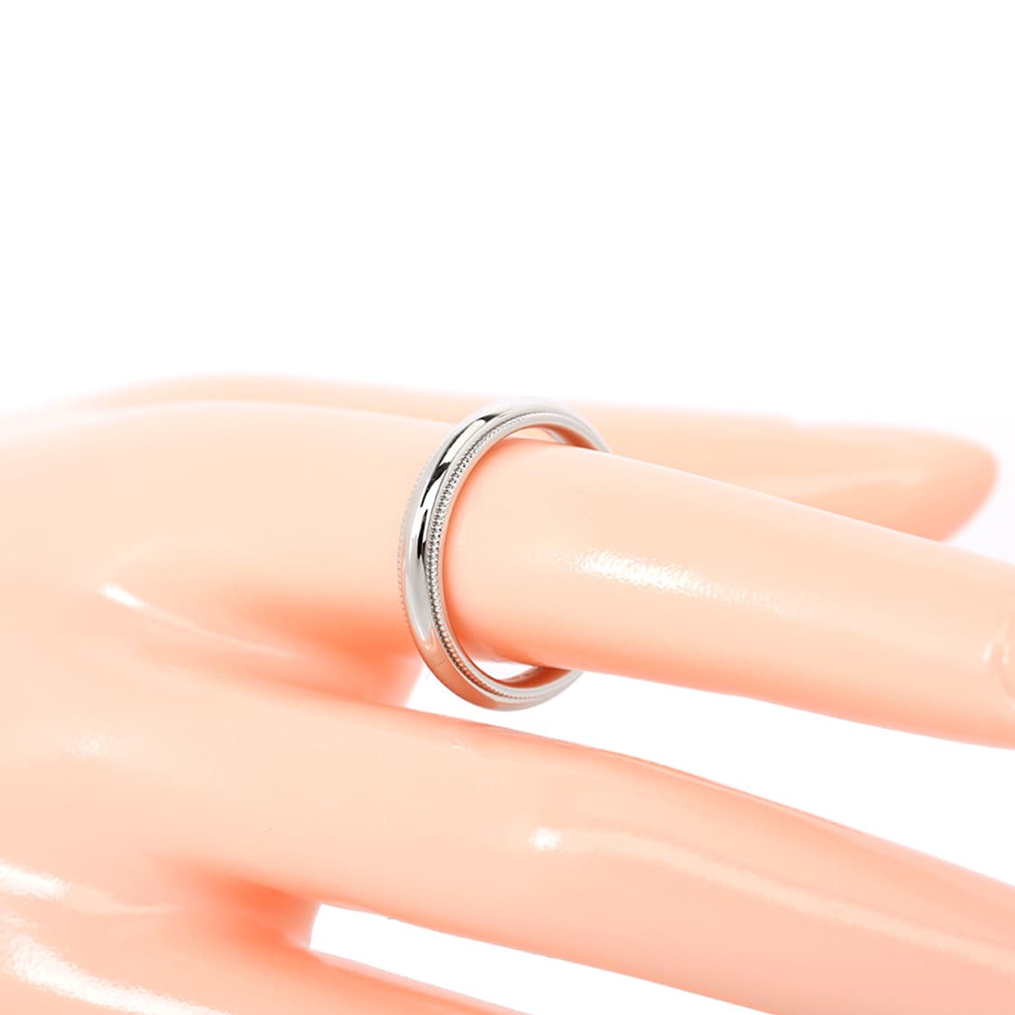 티파니 투게더 밀그레인 밴드링 4MM 플래티늄 반지 16호 상품이미지6