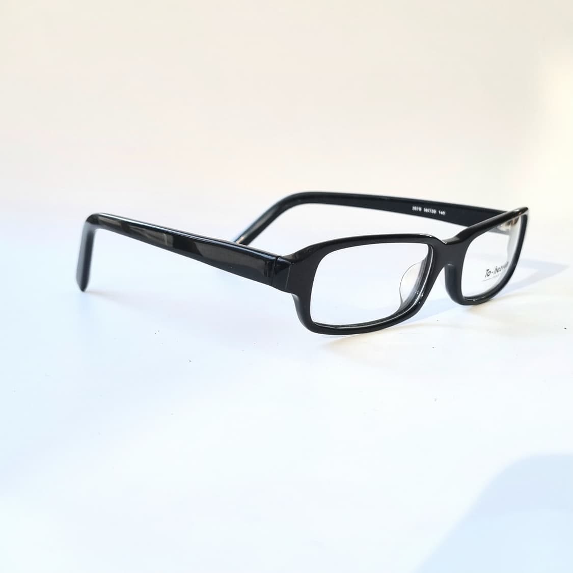 데드스탁 블랙 스퀘어 뿔테  빈티지 안경테 상품이미지8