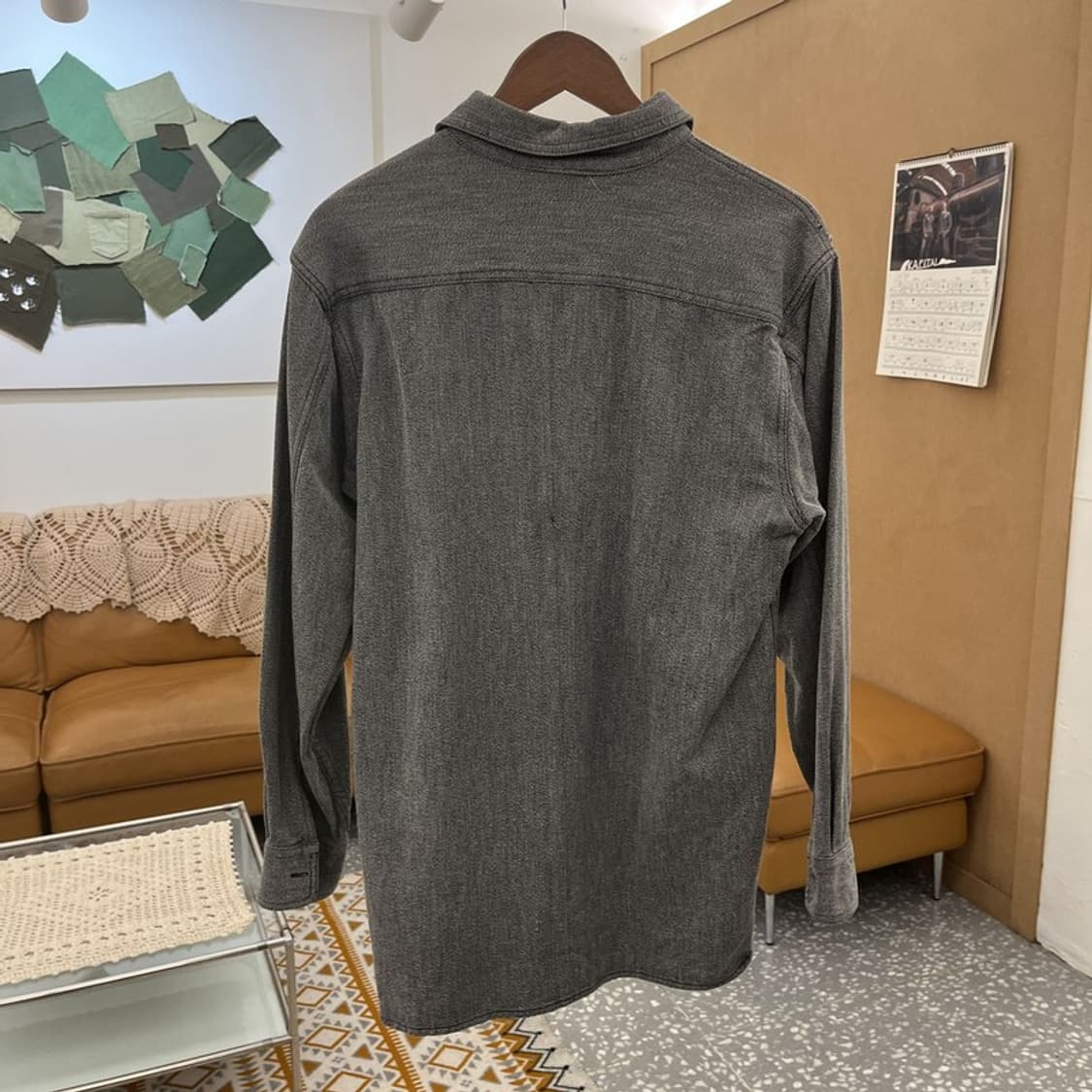 벤 데이비스 테크웨어 레트로 트러커 반집업 워크 셔츠 M C10756 상품이미지4