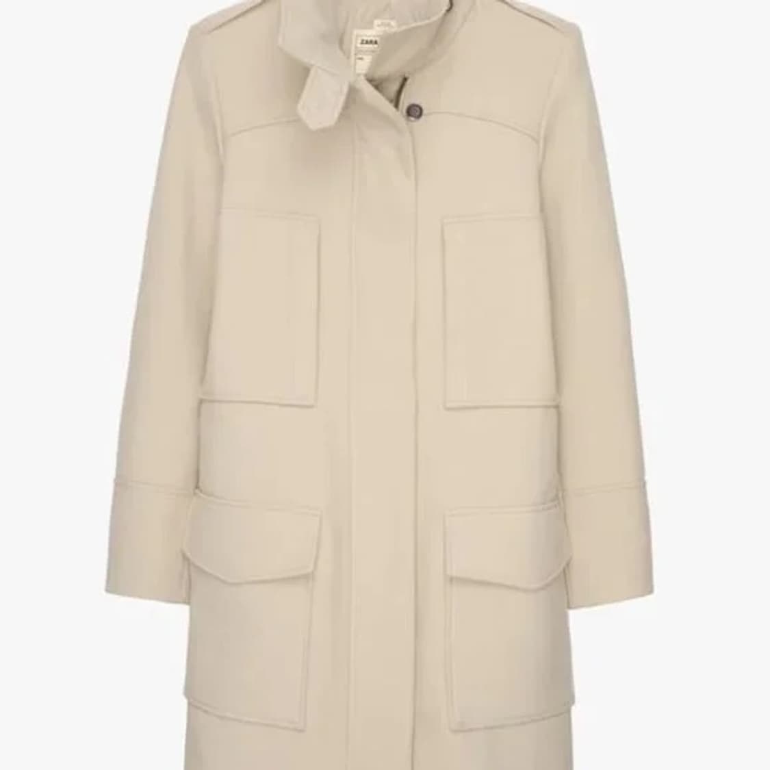 크림 퍼 카라 코트(새상품) 상품이미지5