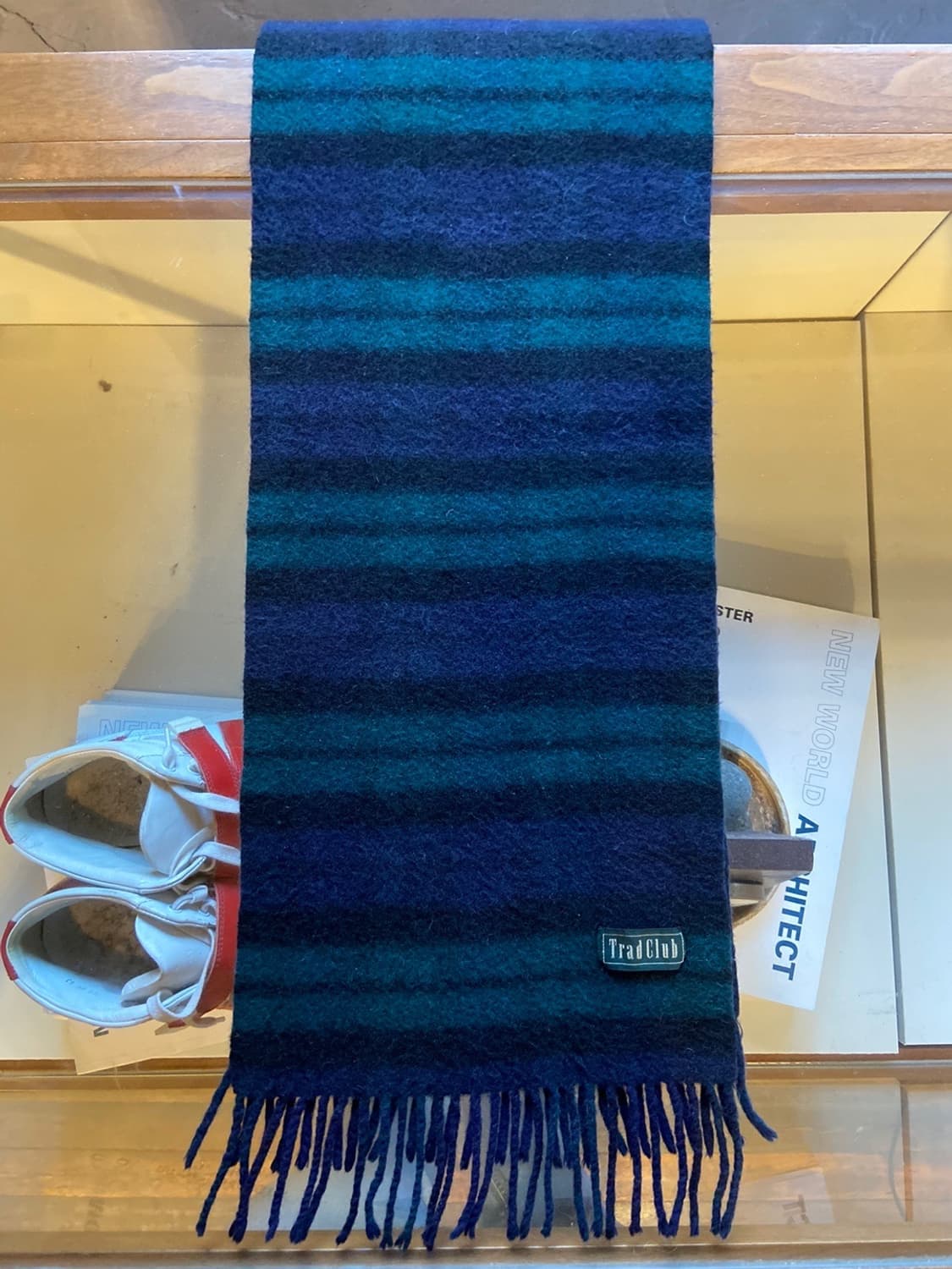 트래드클럽 블랙와치 램스울 머플러 상품이미지1