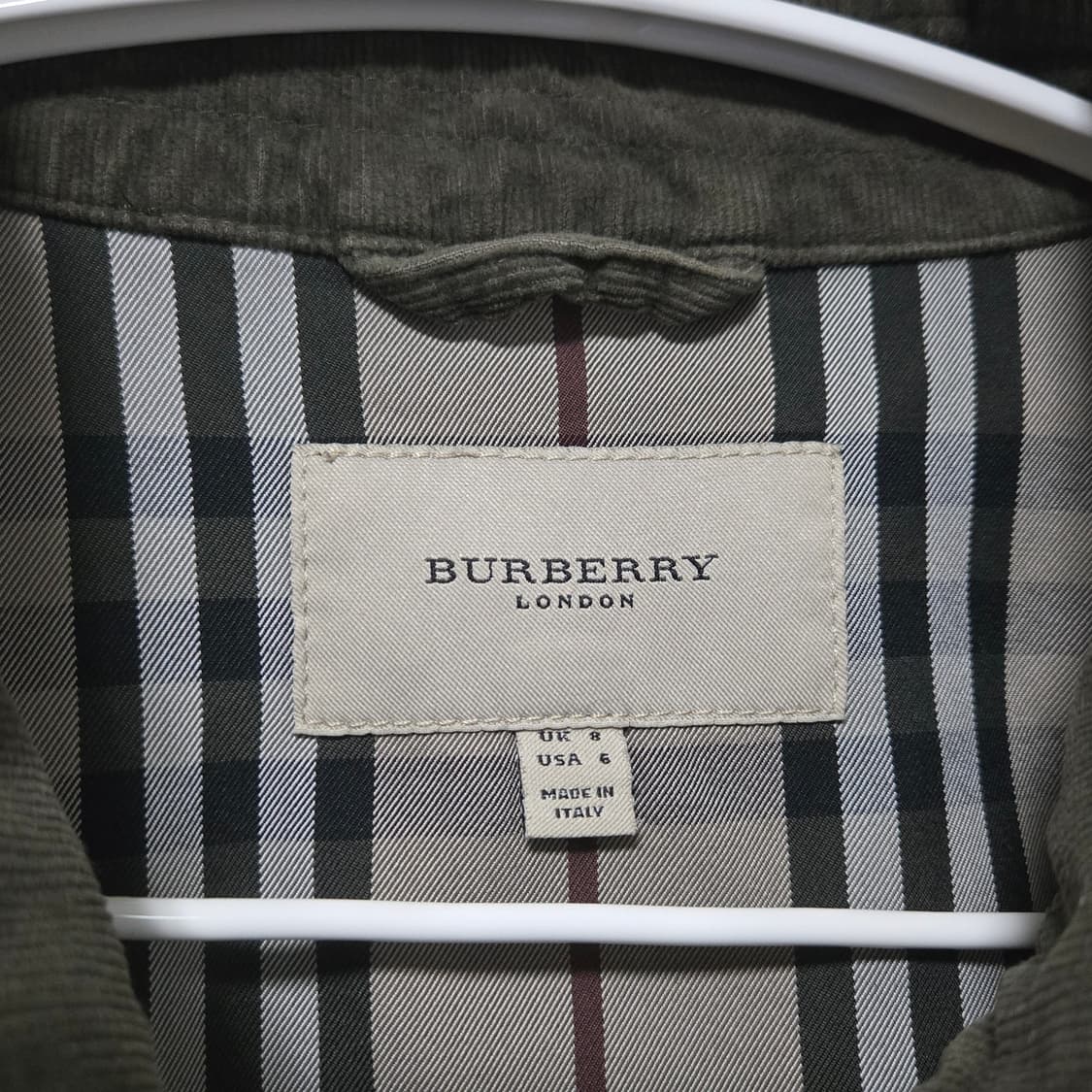 버버리 카키 코듀로이 자켓 / 여성 자켓/ 여자 자켓  상품이미지4