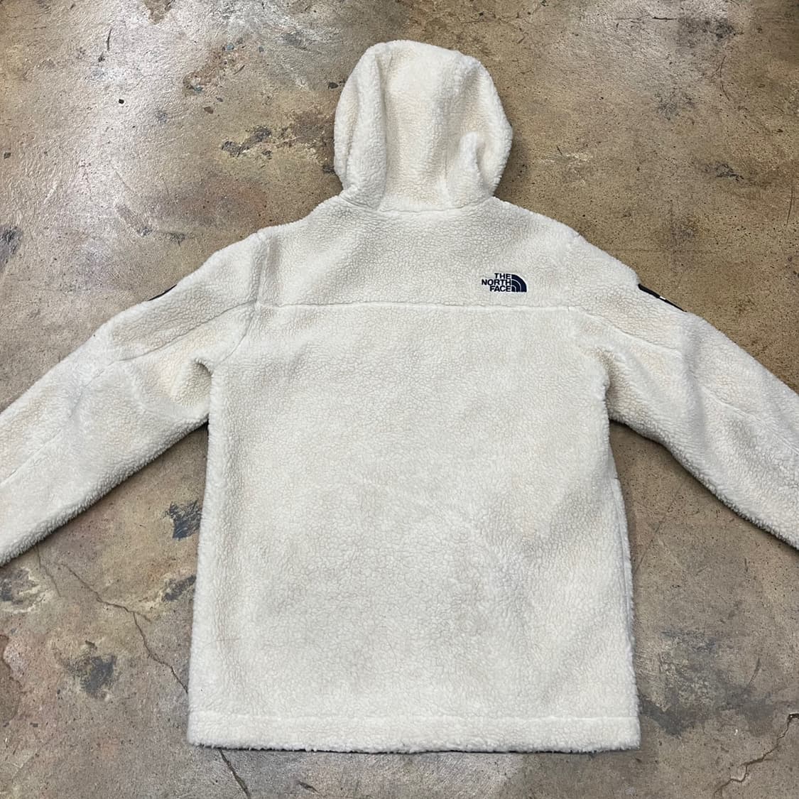 [정품/S] 노스페이스 후리스 후드 집업 아이보리 b19 상품이미지4